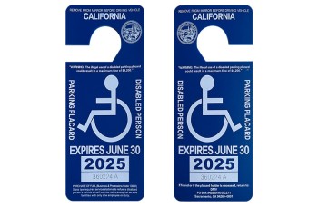 CA Disable Parking Placard